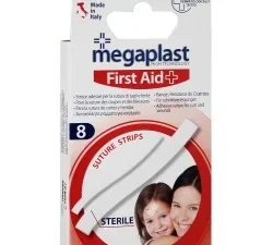 MEGAPLAST FIRST AID SUTURE STRIP STERILE BOITE DE 8 - 112806