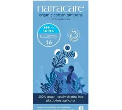 natracare tampons super avec applicateur 16u