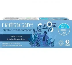natracare tampons super sans applicateur 20u