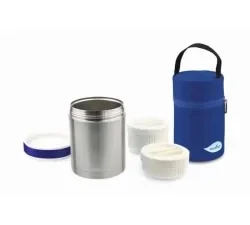 NUVITA BOITE THERMIQUE ALIMENTAIRE EN ACIER INOXYDABLE 1000 ML AVEC SAC DE TRANSPORT - 1478 PRO