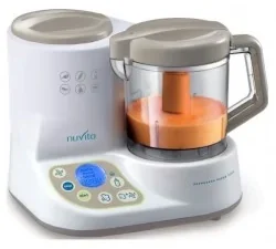 NUVITA ROBOT MULTIFONCTION 6 EN 1 CUISEUR VAPEUR – MIXE – HOMOGENEISE – DECONGELE – CHAUFFE-BIBERON – STERILISATION –1966