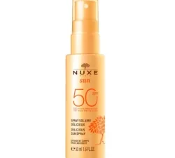 Nuxe SUN - Spray Solaire Delicieux SPF50 - Visage et Corps - Tous Types de Peaux, 50ml