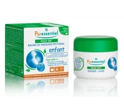 PURESSENTIEL RESPIRATOIRE BAUME DE MASSAGE PECTORAL ENFANT 4 HE POT 60ML