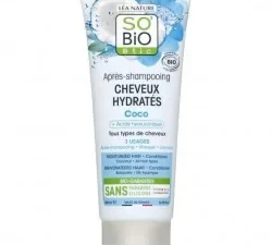So Bio Apres-Shampooing Cheveux Hydrates Coco & Acide Hyaluronique 200ml