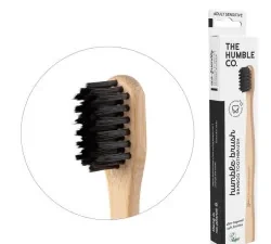 THE HUMBLE BROSSE A DENTS NOIRE BAMBOU ADULTE DENTS SENSIBLES