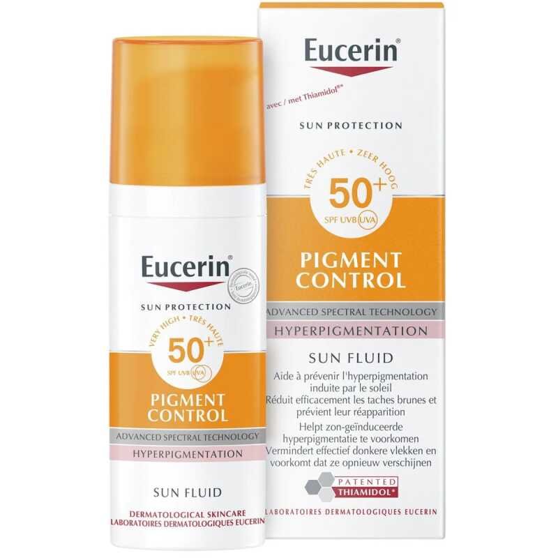 Eucerin Pigment Control Fluide SPF 50+ – Réduit taches