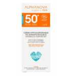 ALPHANOVA Creme solaire certifiee bio hypoallergenique visage SPF 50+ sensitive