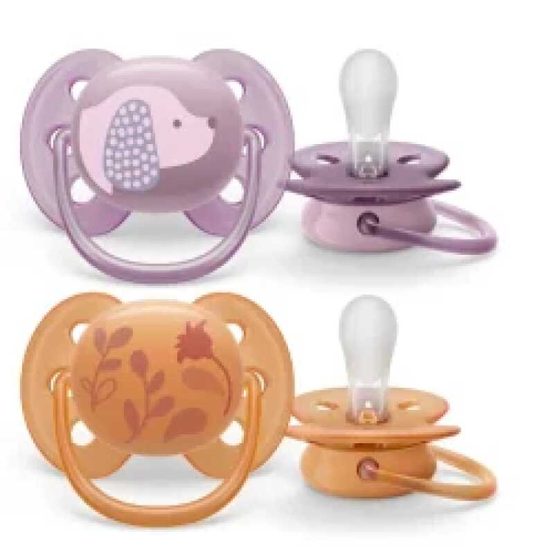 AVENT SUCETTE SOFT 6-18M GIRL SCF091/18