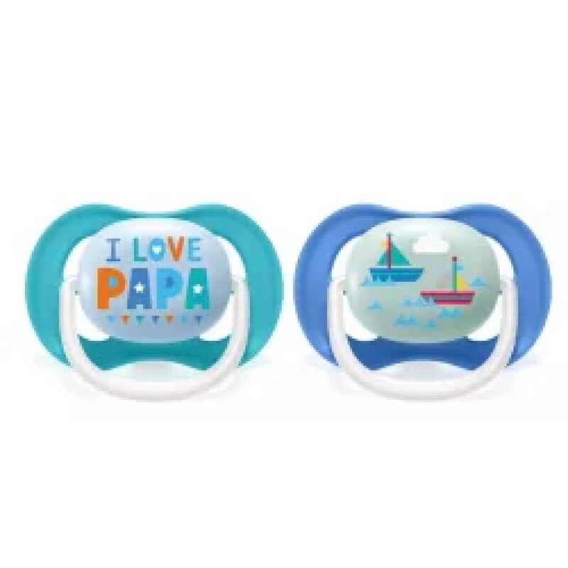 AVENT SUCETTES ORTHO 6-18 BOY PAP-BOAT - SCF080/03