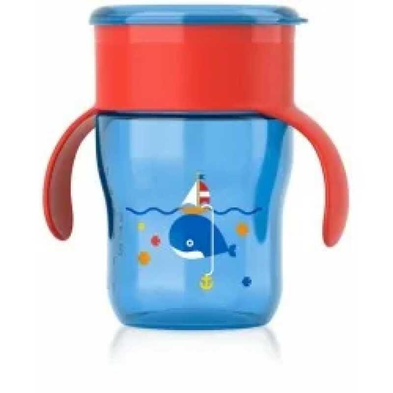 AVENT TASSE D'APPRENTISSAGE 9 MOIS + 260ML rouge  SCF782