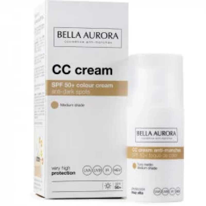 Bella Aurora CC creme anti-taches SPF50 Teinte Medium 30ml