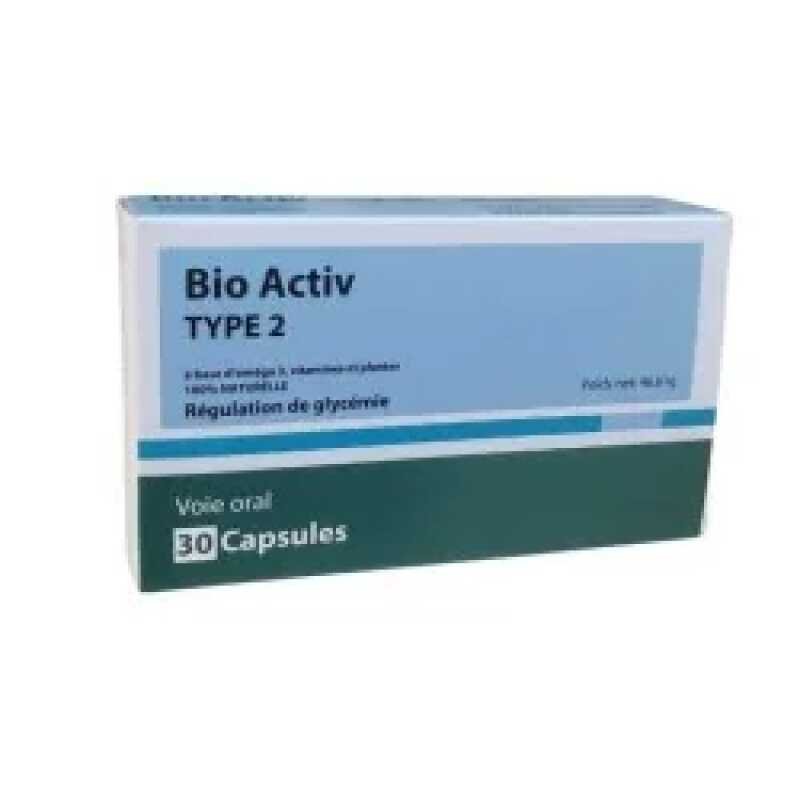 Bio Activ Type 2 Regulation de Glycemie – 30 Capsules