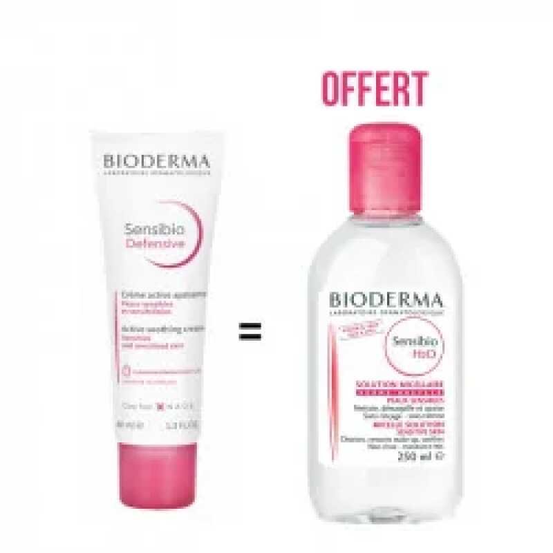 BIODERMA SENSIBIO DEFENSIVE CREME 40ML Achete + SENSIBIO H2O 250ML Offert