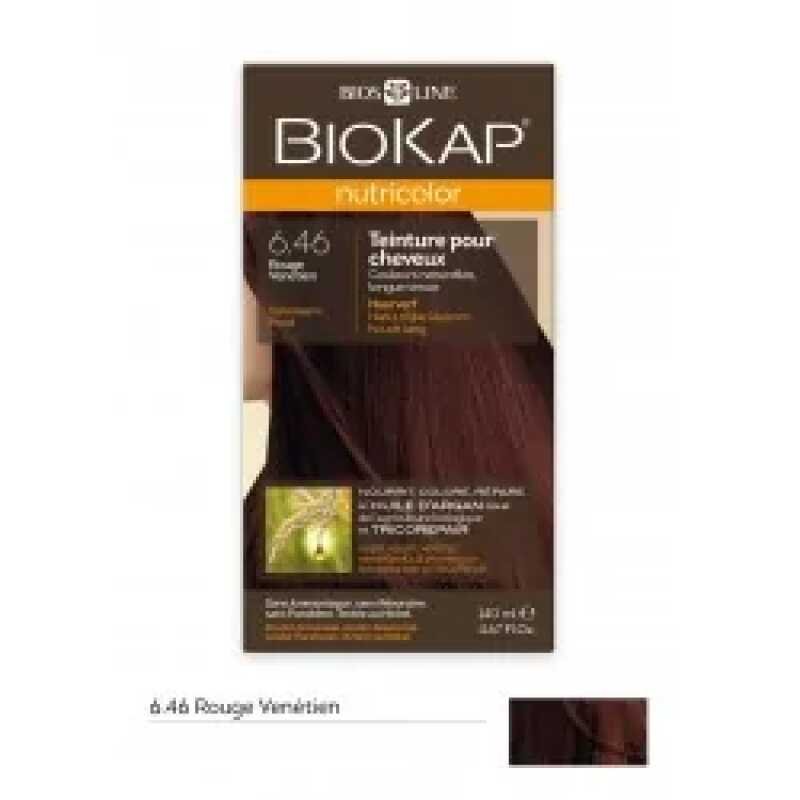 BIOKAP NUTRICOLOR TEINTURE POUR CHEVEUX ROUGE VENETIEN 6.46