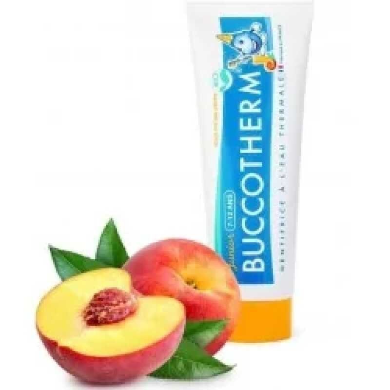 BUCCOTHERM Dentifrice Junior 7-12 ans Ice Tea Peche certifie BIO 50ML