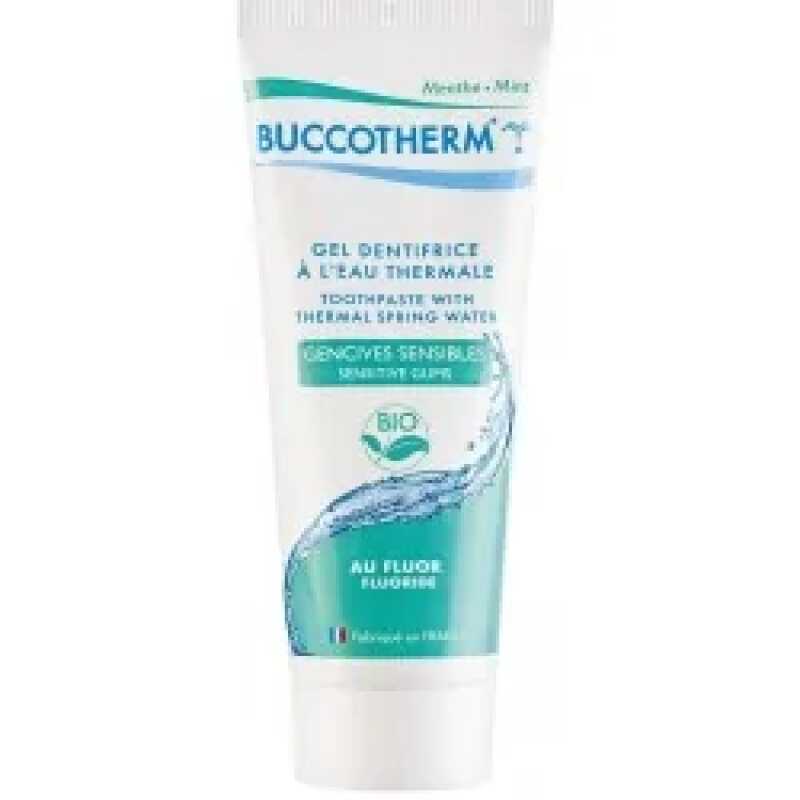 BUCCOTHERM Gel dentifrice Gencives Sensibles avec Fluor certifie BIO 75ml