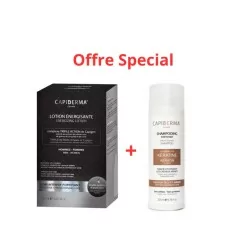 capiderma-offre-special-energisante-anti-chute-150ml-capiderma-shampooing-a-la-keratine-200ml.webp CAPIDERMA Offre Special LOTION ENERGISANTE ANTI-CHUTE 150ML + CAPIDERMA SHAMPOOING A LA KERATINE 200ml – Image 1