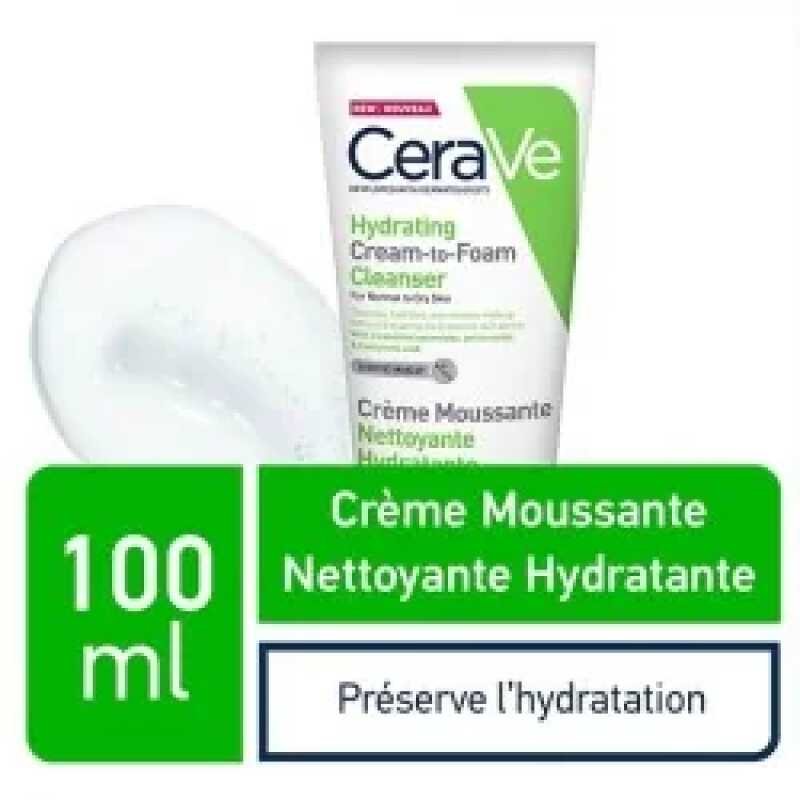 Cerave creme moussante Nettoyante Hydratante – 100 ml PNS