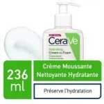 CERAVE CREME MOUSSANTE NETTOYANTE HYDRATANTE PEAUX  SECHES 236ML