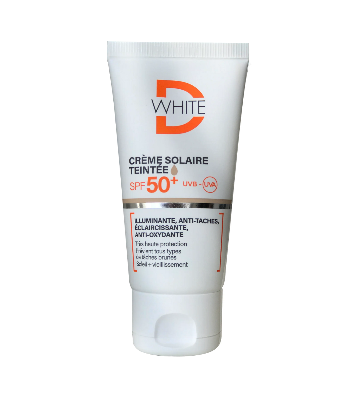 d-white-dwithe-creme-solaire-teintee-spf-50.png Dwhite Crème Solaire Teintée Spf50+ 50ml CLAIRE – Image 1