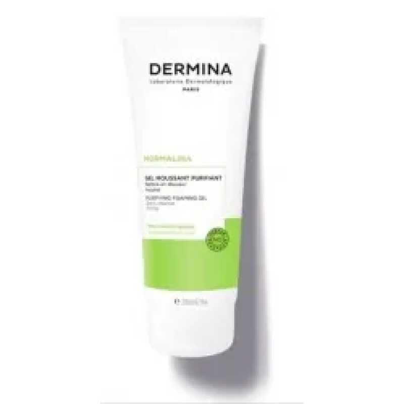 DERMINA NORMALINA GEL MOUSSANT PURIFIANT PEAUX MIXTES A GRASSES 200ML