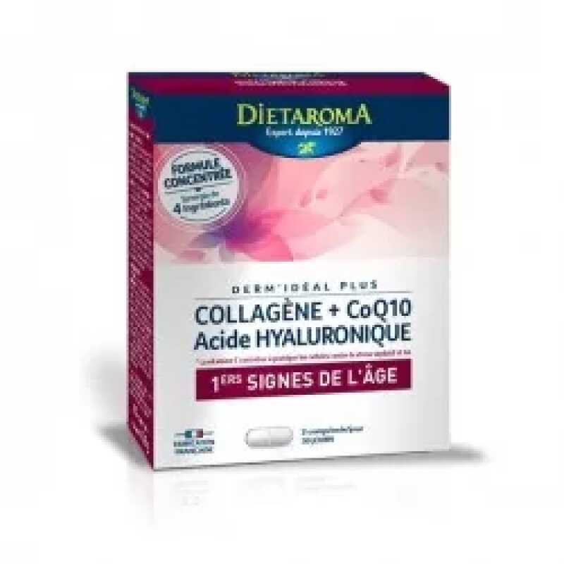 DIETAROMA Derm'Ideal Plus COLLAGENE Q10 ACIDE HYALURONIQUE Anti-Age x 60 comprimes