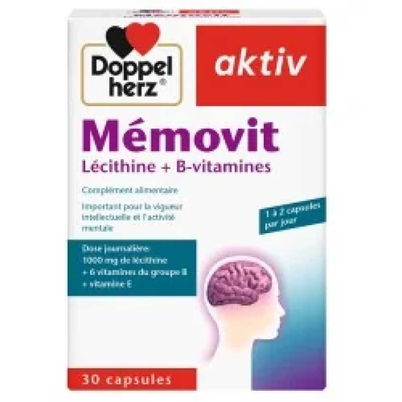 Doppel Herz Aktiv Memovit Lecithine + B-vitamines 30 Capsules