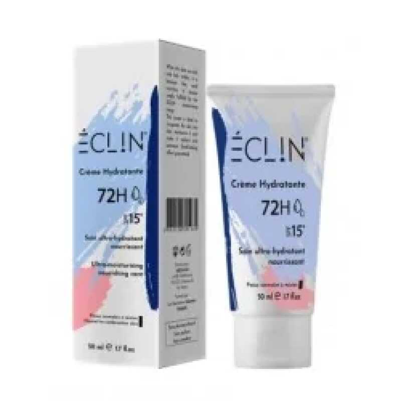 Eclin creme hydratante peau normale a mixte 72h 50ml