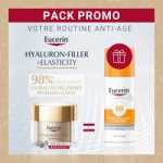 EUCERIN HYALURON-FILLER +ELASTICITY SOIN DE NUIT 50ML Achete +Eucerin SUN Fluide ANTI-AGE SPF 50+ - 50ml Offert