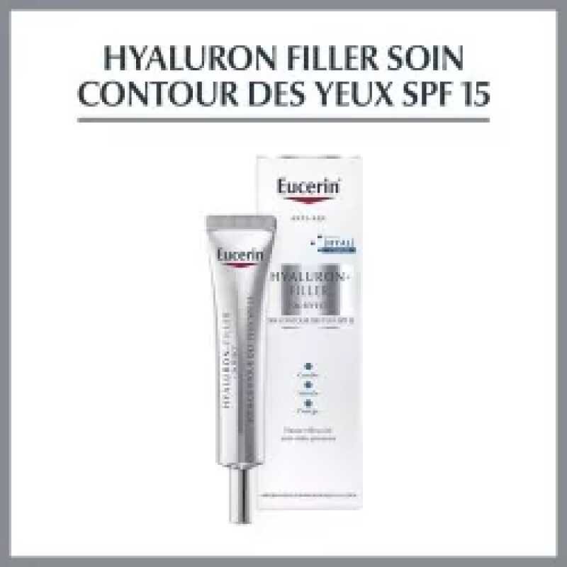 EUCERIN Hyaluron-Filler  +3x Effect, Contour des Yeux SPF15 15ml