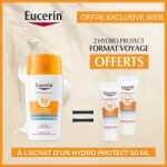EUCERIN HYDRO PROTECT FLUIDE ULTRA LEGER SPF 50+ TOUS TYPES DE PEAUX ACHETE + 2 HYDRO PROTECT OFFERTS EXCLUSIVE WEB