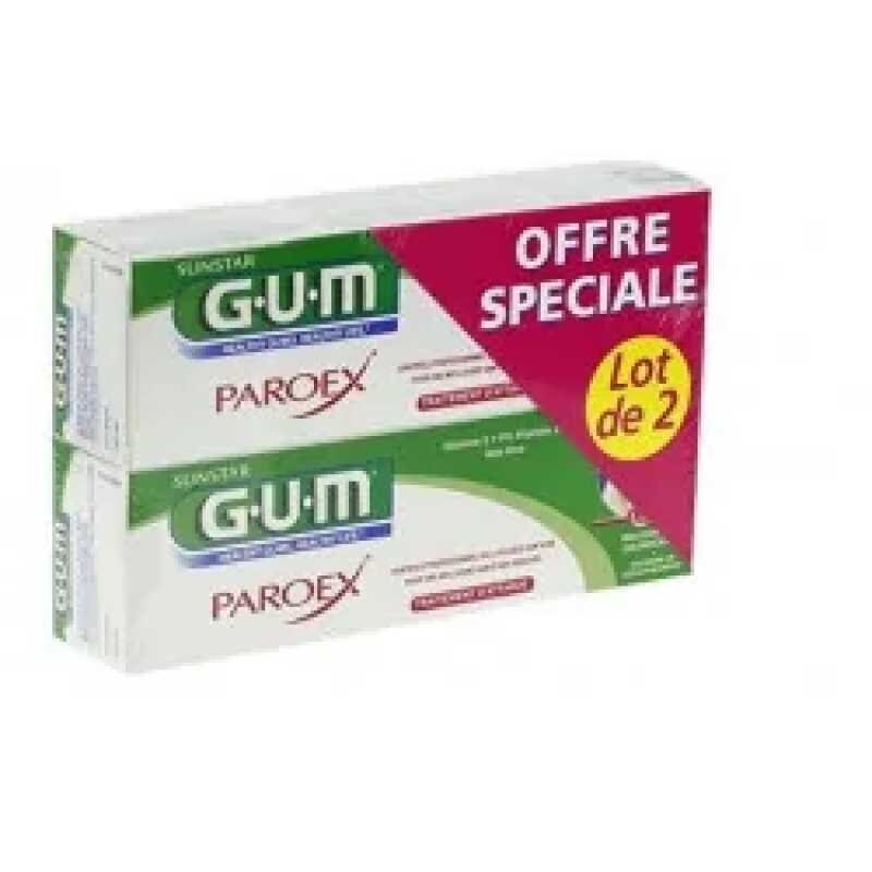 GUM COFFRET PAROEX DENTIFRICE LOT DE 2X75ML