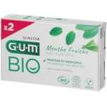 GUM Dentifrice Menthe Fraiche Aloe Vera Bio Lot de 2 x 75 ml