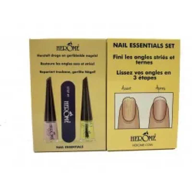 Herome Nail Essentials Kit J Pour Ongles Secs et Stries