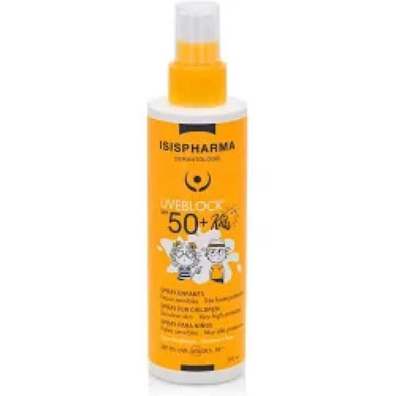 Isispharma uveblock 50+ kids spray solaire spf 50+ pour enfants 150 ml