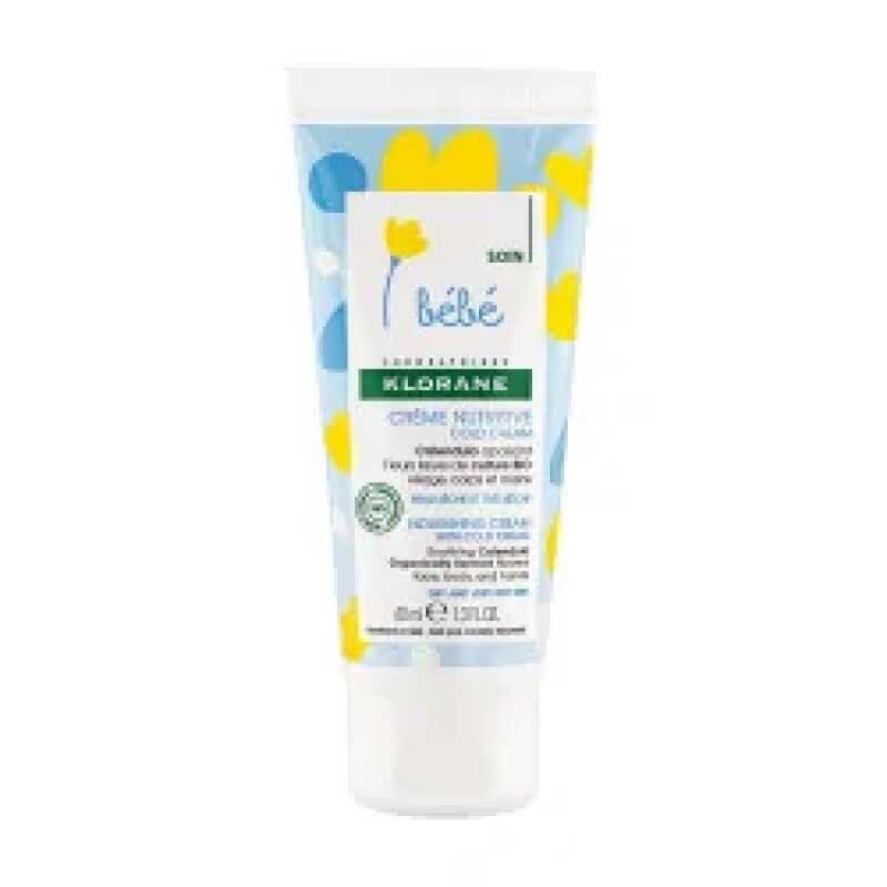 Klorane - Creme nutritive au Cold Cream et Calendula - Bebe - Peau seche et tres seche 40 ml