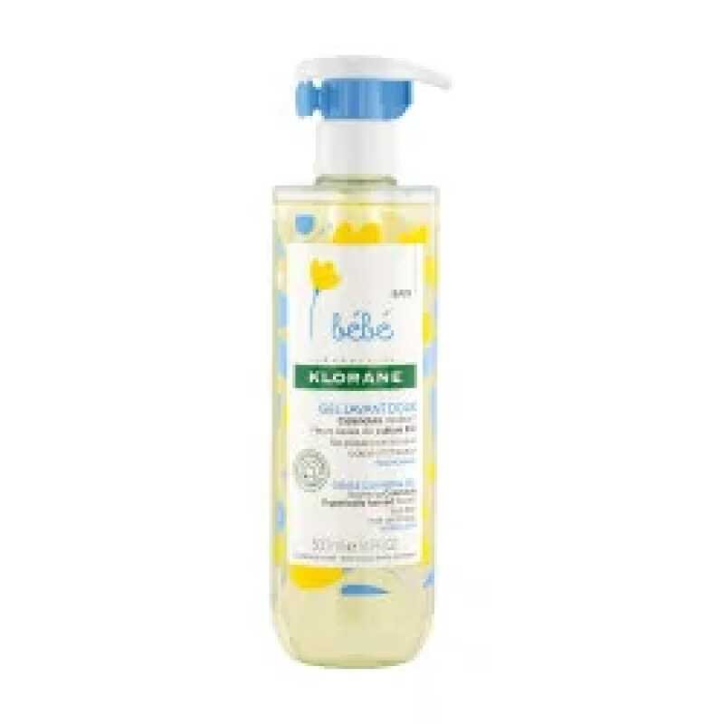 Klorane - Gel lavant doux au Calendula apaisant - Bebe - Corps et cheveux - Peau normale 500 ml