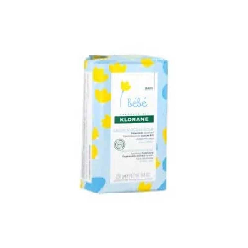 Klorane - Savon surgras doux Calendula apaisant - Bebe - Peau normale - Visage et Corps 250 g