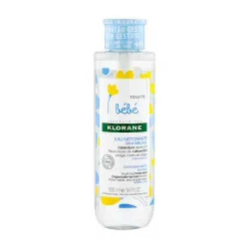 Klorane - Eau nettoyante sans rincage au Calendula apaisant - Bebe - Peau normale 500 ml