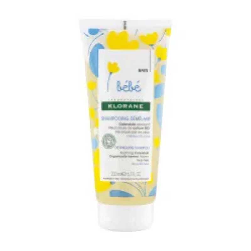 Klorane - Shampoing demelant au Calendula apaisant - Bebe - Cheveux delicats 200 ml