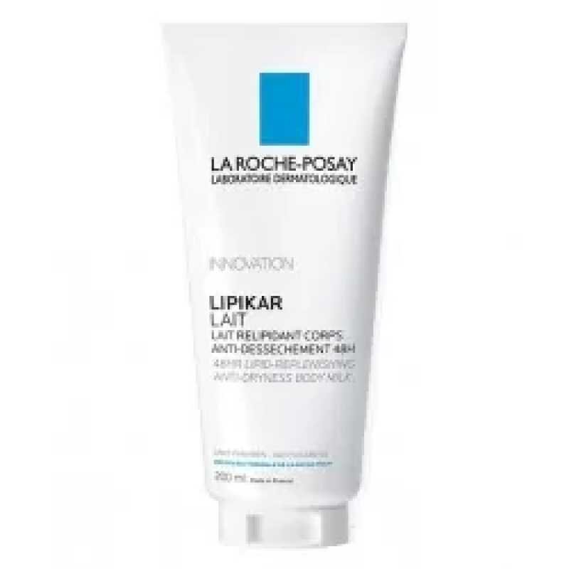LA ROCHE-POSAY LIPIKAR LAIT Emolient 200ml Relipidant Corps Anti-Dessechement