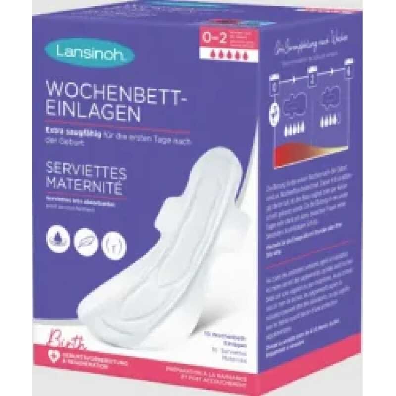 Lansinoh Serviette Maternite 10 Unites