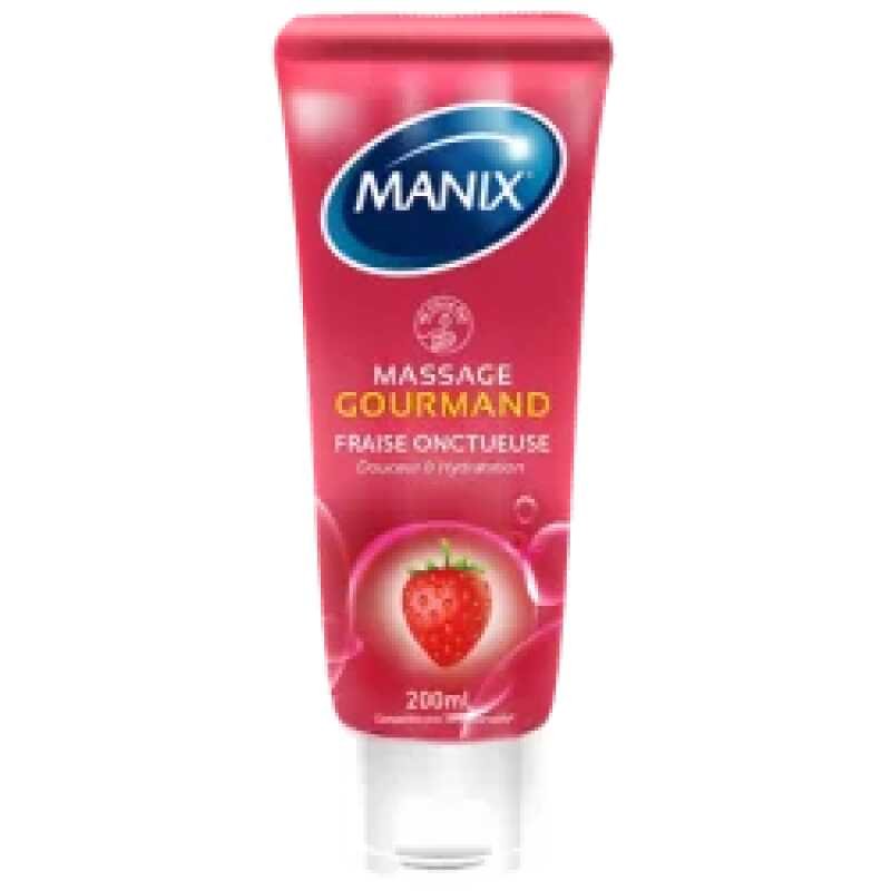 MANIX GEL DE MASSAGE GOURMAND FRAISE 200ML