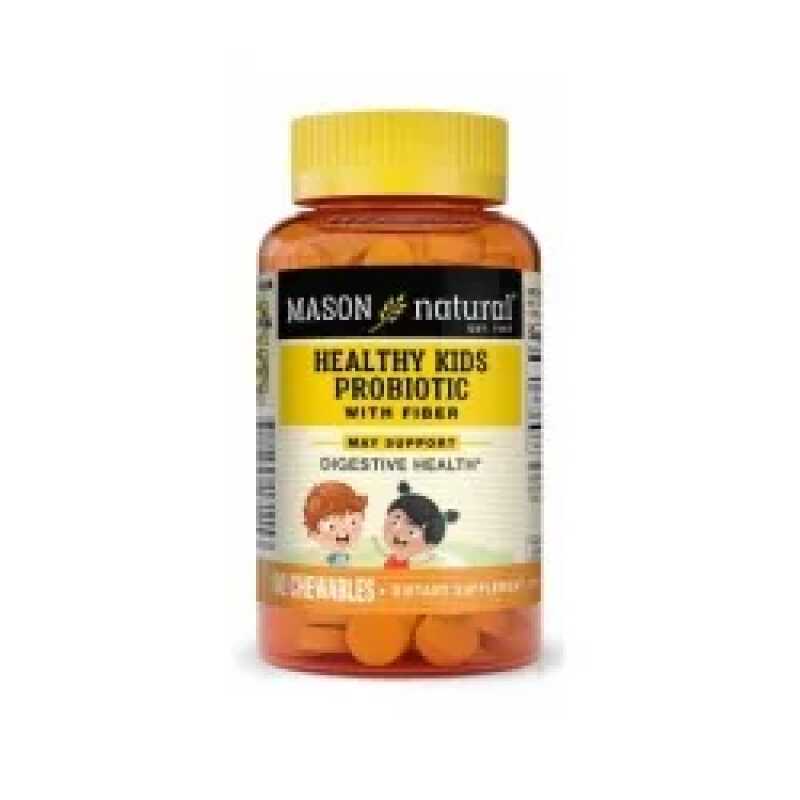 Mason Natural Healthy Kids Probiotic with fiber 60 tablets 1711-60A