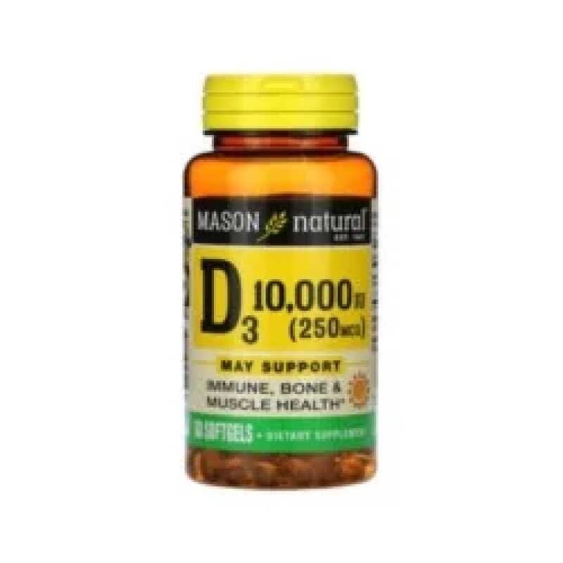 Mason Natural Vitamin D3 10000 UI 60 Softgels