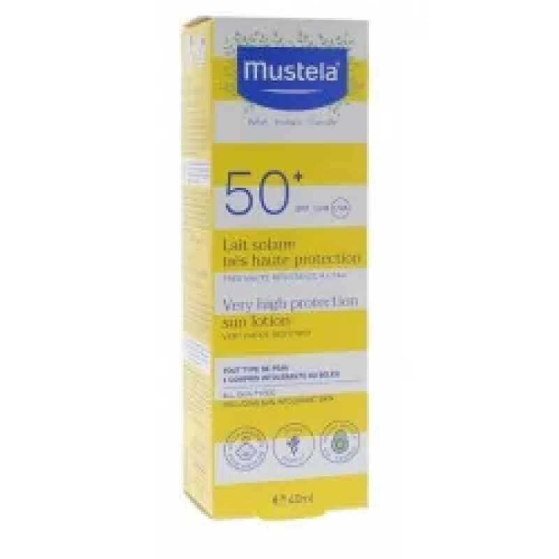 Mustela Bebe Enfant Lait Solaire Tres Haute Protection SPF50+ 40ml