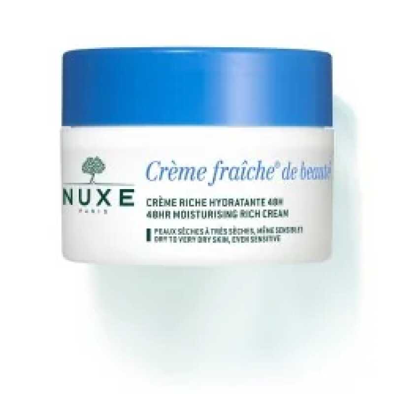 NUXE CREME FRAICHE DE BEAUTE ENRICHIE CREME RICHE HYDRATANTE ET APAISANTE 24H 50ML - Peaux Seches Et Tres Seches