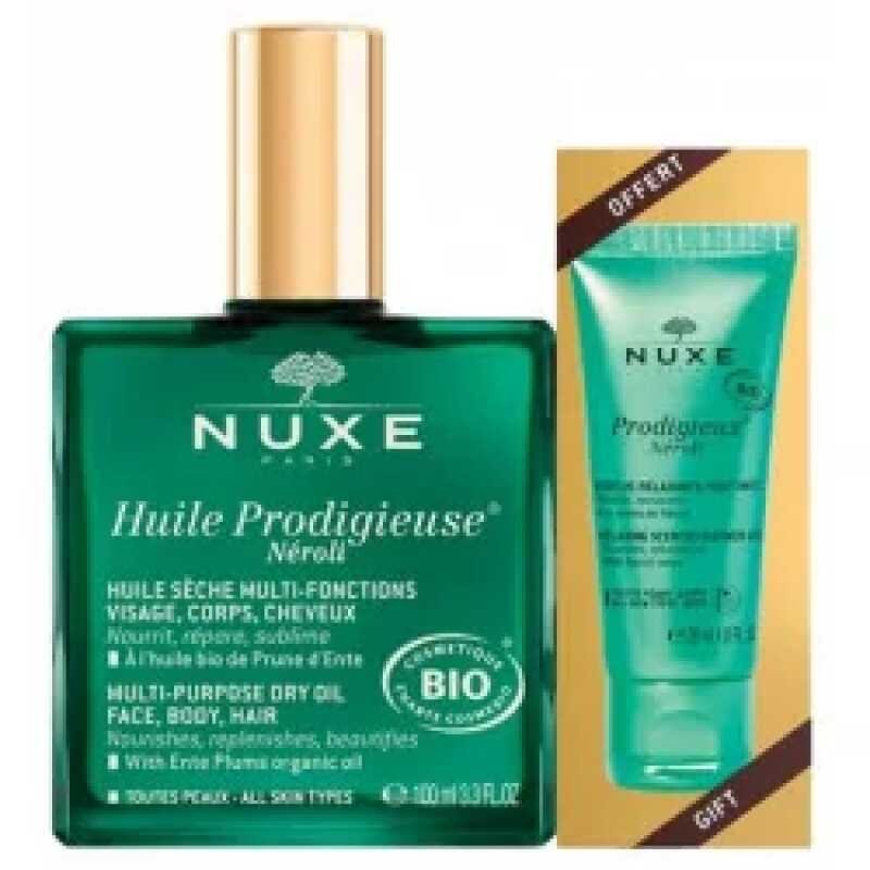 NUXE Huile Prodigieuse - Huile Prodigieuse Neroli 100ml +Gelee de douche Neroli 30ml
