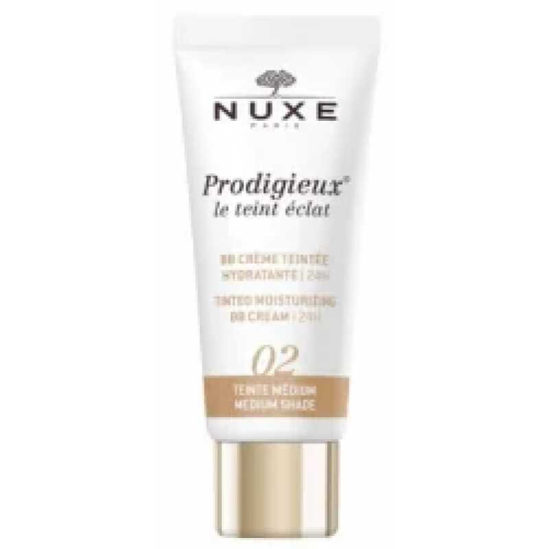 NUXE PRODIGIEUX LE TEINT ECLAT 02 BB CREME HYDRATANTE MEDIUM 30 ML