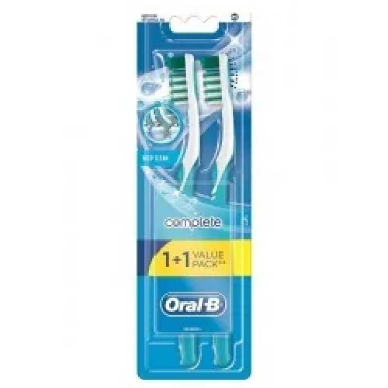 ORAL-B BROSSE A DENTS MAXI CLEAN COMPLETE SOUPLE LOT DE 2